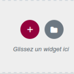 un plus et une enveloppe (ajout de widget)