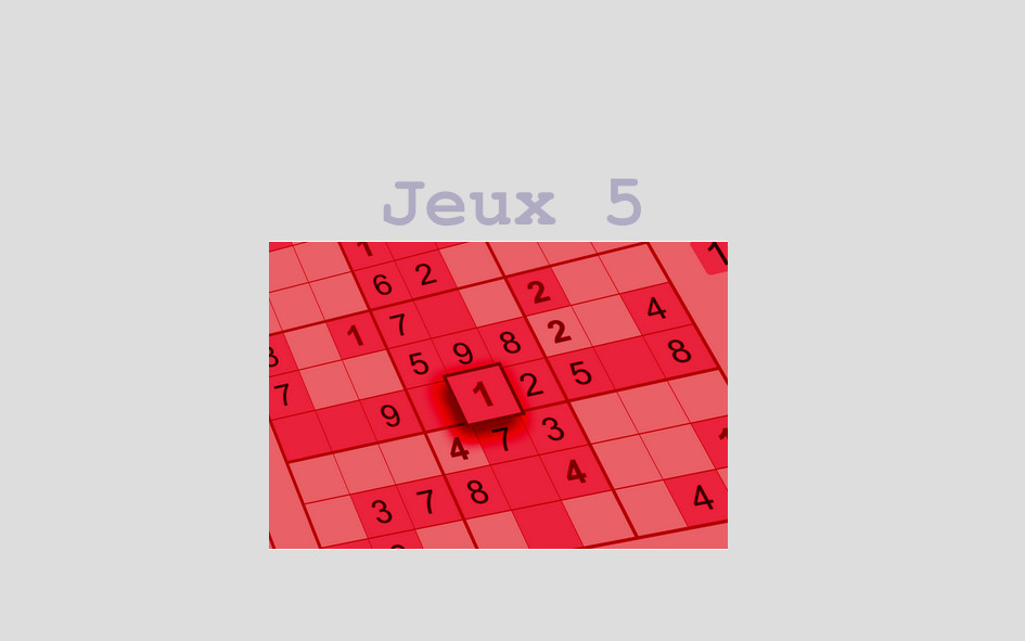 Image en prévision du jeux 5