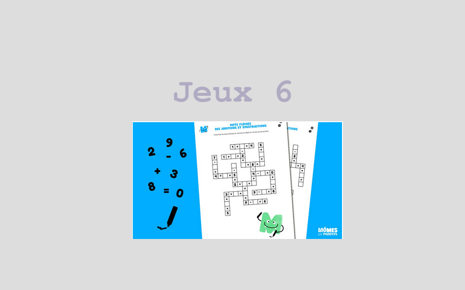 Image en prévision du jeux 6